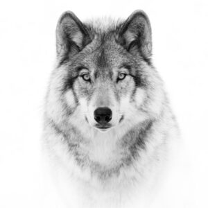 Portrait of a Timber Wolf