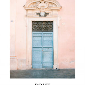 Trastevere Rome Travel poster