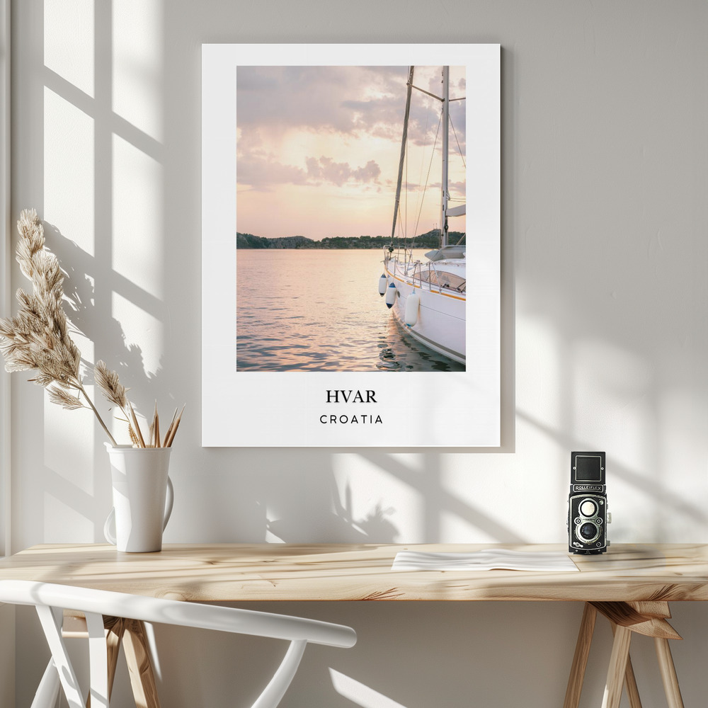 Hvar Croatia travel poster - Image 4